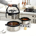 large-capacity stainless steel insulated bucket lunch box food warmer insulated pot bucket cold and hot rice bucket