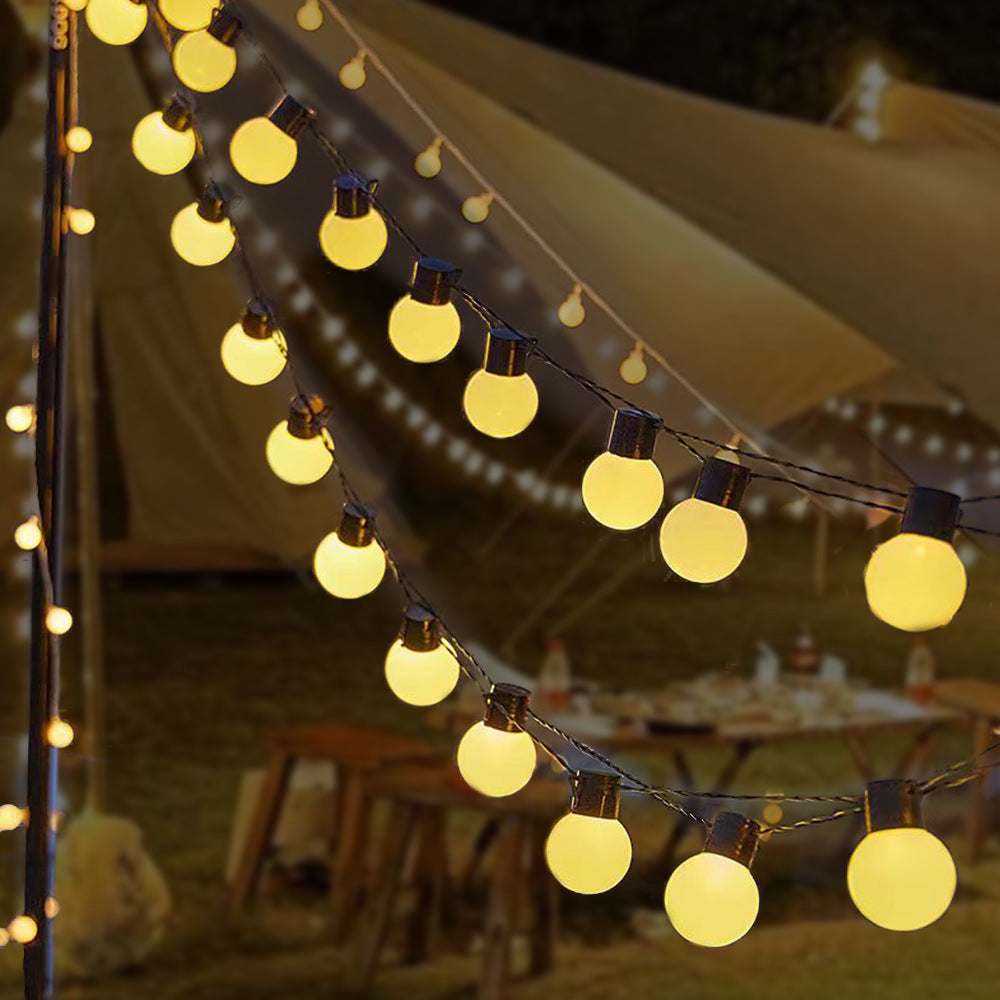 LED bulb light string outdoor camping gypsy star decorative lights battery box night market stall atmosphere arrangement string lights