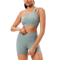 European and american style one-shoulder yoga outfit - activewear, outdoor fitness set, casual compression, versatile, slimming bodysuit - custom options available
