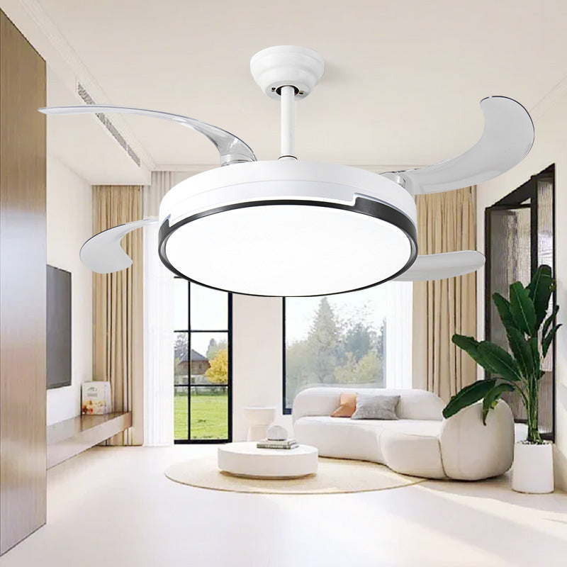 Invisible Fan Light Modern Simple Dining Room Ceiling Fan Light Smart Living Room Bedroom Home Fan Chandelier Zhongshan Lighting