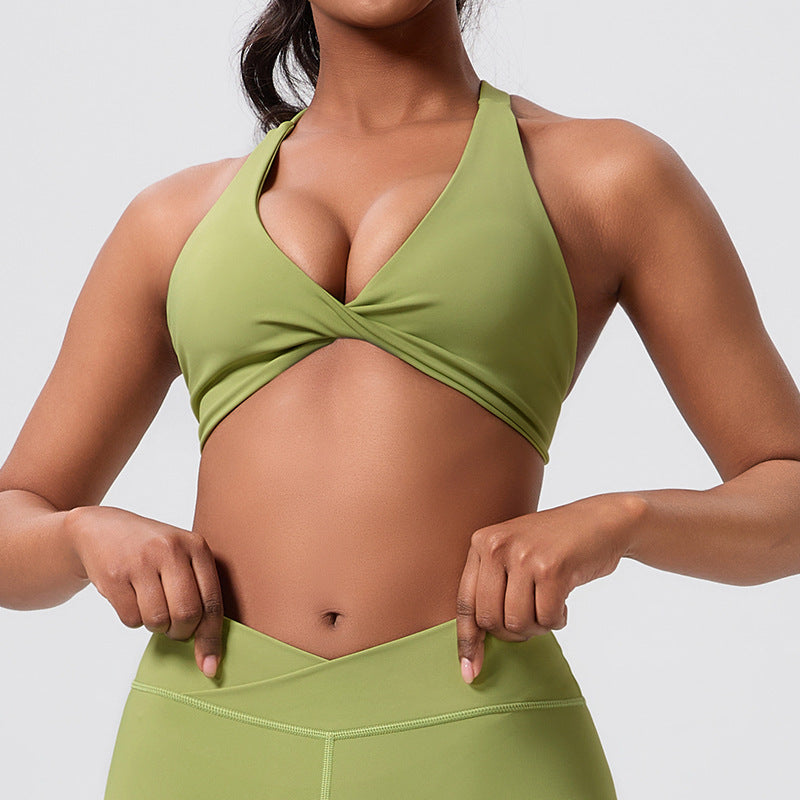 New arrival cross-border tight high waist yoga wear suit silm vest running fitness outdoor sports fitness wear suit