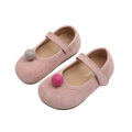 Vancahao girls' velvet flats - new spring/autumn  collection - kids' cherry velvet princess shoes with soft sole and dotted sole