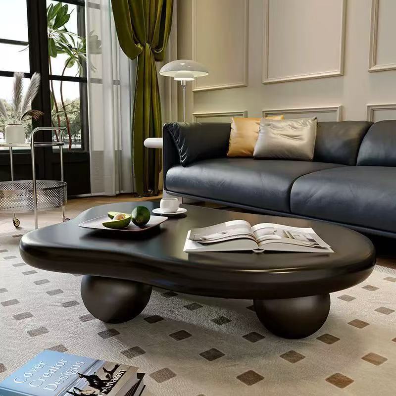 Cloud coffee table cream style scandinavianshape small tea table living room for homepopular small apartment modern casual coffee table