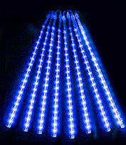 LED meteor shower light string Outdoor waterproof solar light Street lighting project Garden hanging tree decorative light