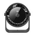 2025 new desktop air circulator fan - usb wall-mounted, home & office, rechargeable, digital display, high-speed mini fan