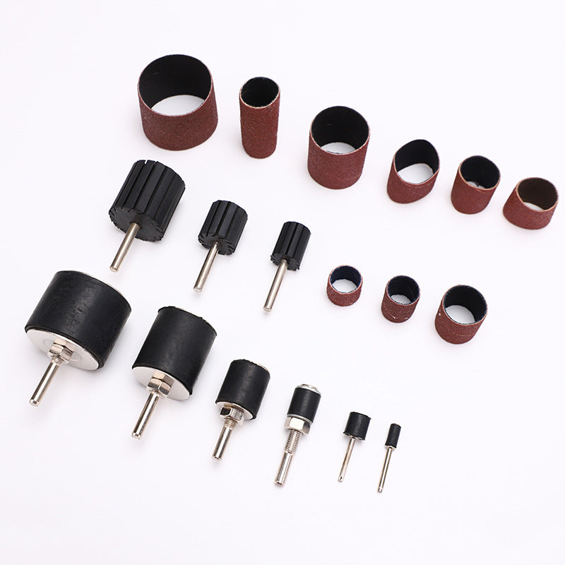 Custom grinding head emery cloth ring finger head cover manicure woodworking grinding sandpaper ring sandpaper roll sandpaper cover finger shaft glue