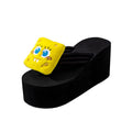 Spongebob squarepants 2025 spring/summer new soft sole flip-flops women's thong sandals for outdoor beach vacation