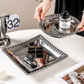 Ins-style ceramic silver-plated display tray - creative & unique home decor for cosmetics and jewelry