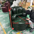 Used swivel chair godfather high back study tea room sofa oil wax first layer cowhide master slot single