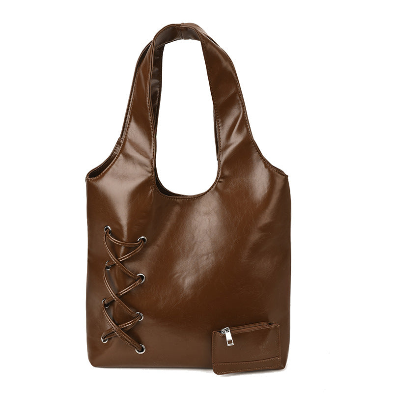 High-end designer handbag for women, new autumn/winter 2025 collection: commuter shoulder bag, tote bag, shopping basket