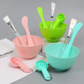 Zhiwei 6-piece suit bowl large beauty mask tool bowl stick brush spoon suit plastic mask bowl mask brush
