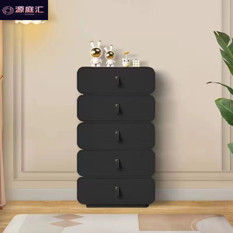 Creative cream style solid wood storage cabinet complete four-drawer chest of drawers living room bedroom for home wall-mounted drawer chest of drawers