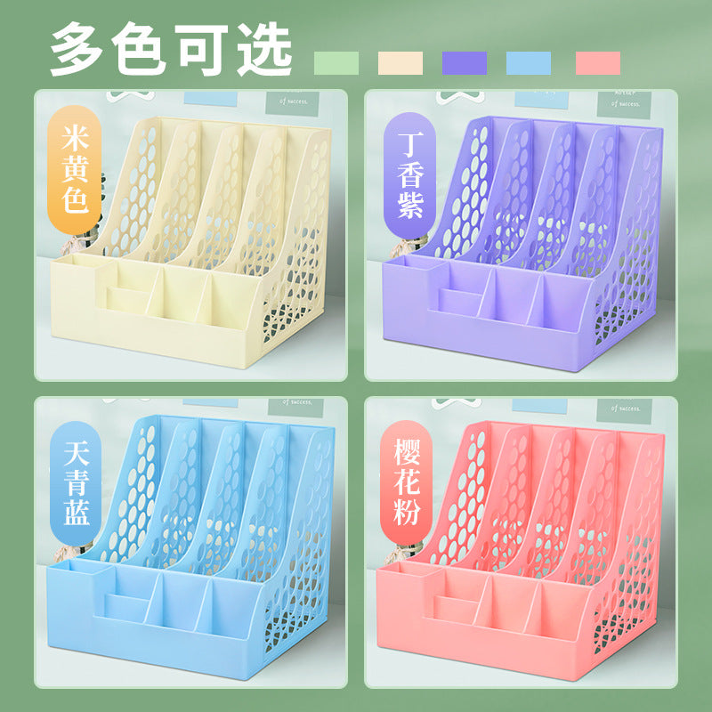 Desktop File Shelf Bookstand Desk File Shelf File Frame File Basket Data Shelf File Storage Box