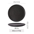 10inch plate with edge-matte black