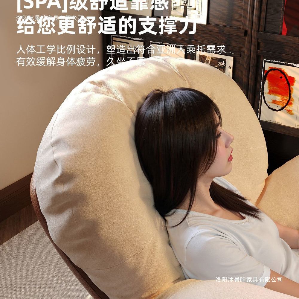 Optical valley high-definition version eggshell rocking chair recliner adult balcony for home living room casual single lazy sofa chair