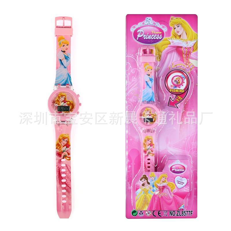 Wholesale children's luminous glow-in-the-dark cute cartoon electronic quartz watches - perfect for elementary school students and kindergarten toys