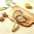Stainless steel mesh drain for home kitchen tool soy milk filter sieve flour baking milk tea ceramic handle fence