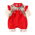 Baby clothes spring/autumn newborn girl romper princess full month 100-day first birthday dress bodysuit