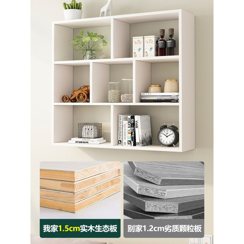Solid wood storage cabinet wall wall cabinet wall shelf wall shelf wall-mounted bookshelf wall-mounted wall locker creative shelf