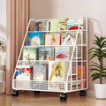 Mobile bookshelf kids picture book storage under-desk organizer floor-standing universal wheel home simple student bookcase
