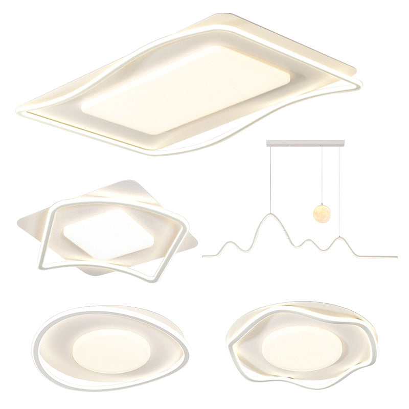 LED living room ceiling light cream wind living room main light bedroom light whole house home decoration lighting fixtures Zhongshan full spectrum