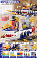 2025 new giant ship container alloy car set - kids' toy, birthday gift for boys, ages 3-6
