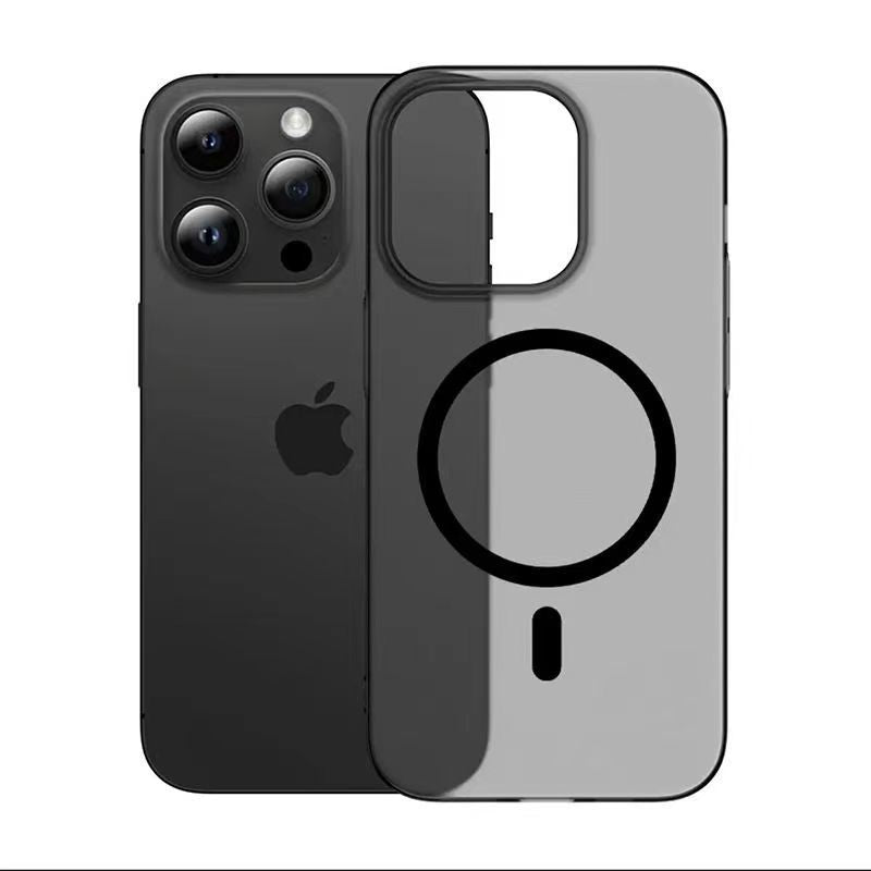 Suitable for iphone17 frosted magnetic phone case apple 15promax ice mist skin feel magnetic anti-fall hard case 16