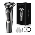 new digital display magnetic floating triple-blade electric shaver, fully washable, quick charge, men's razor