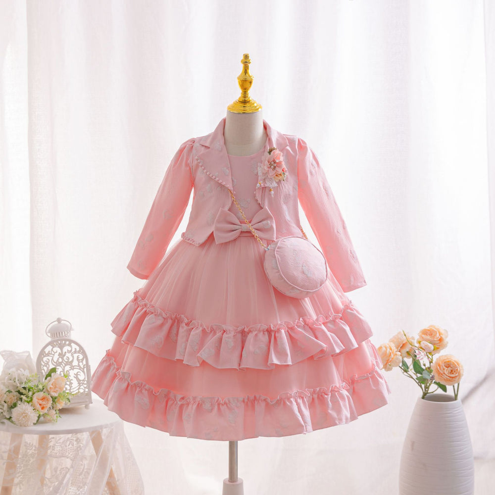 Ready-to-ship wholesale three-piece tutu skirt set, children's formal dress, princess dress, girls' birthday dress, kids' dress