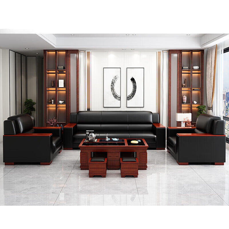 Saint-li office sofa business reception negotiation minimalist office sofa coffee table set