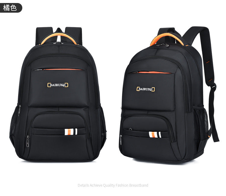 New men's business commuter computer backpack simple casual outdoor backpack large-capacity schoolbag wholesale