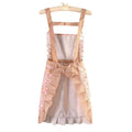 Apron female kitchen for home anti-fouling and stain-resistant work cute k-style princess floral waistband new arrival canvas