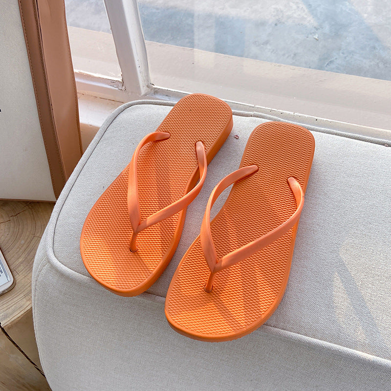 Flip-flops women's outwearsummer flip-flops non-slip bathroom bath beach seaside couple ins trendy summer sandals