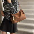 2025 new autumn/winter crossbody bag - commuter plush large capacity shoulder bag - women's casual fashion high-end tote bag