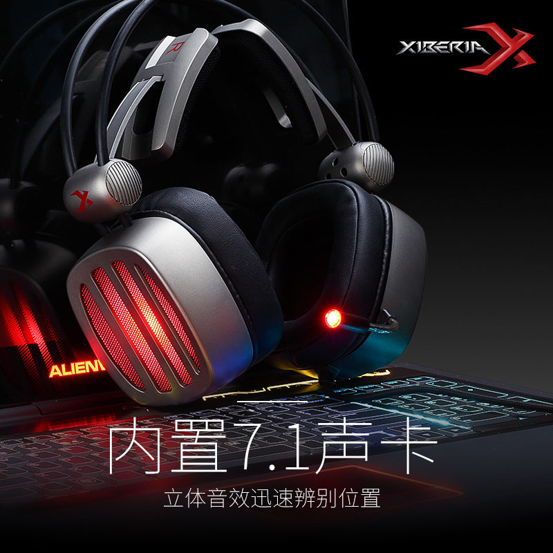 Siberia s21 gaming headset - over-ear 7.1 surround sound, immersive audio, perfect for mobile games, online classes, and calls