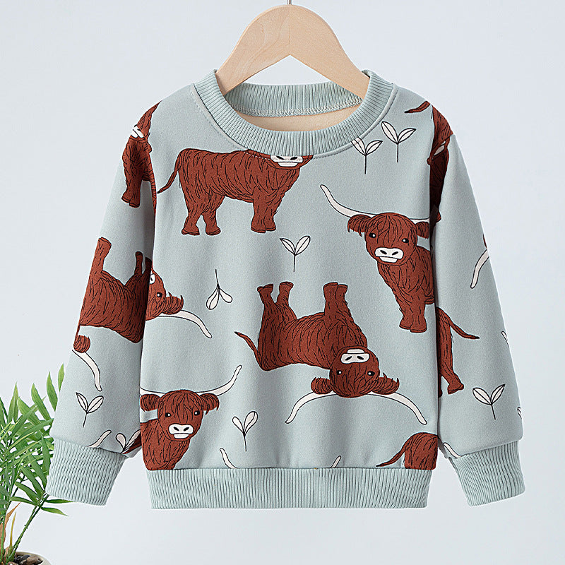 Boys' sweatshirt - spring/autumn collection : stylish and trendy korean design for mid-to-large children. cool and fashionable autumn apparel