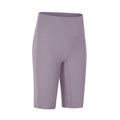 Spring/summer new arrival: seamless double-sided brushed yoga shorts - high-waisted, stretchy, outdoor sports capris for women (model: dk066)