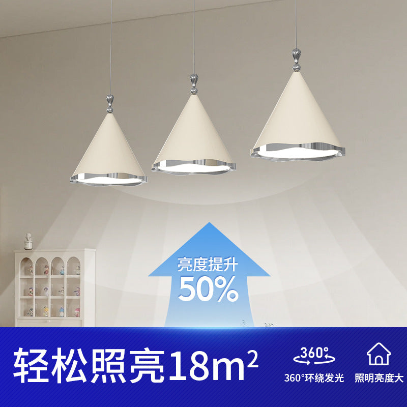 Medieval restaurant chandelier, retro wabi-sandy wind full spectrum eye protection led light 2025 new dining table bar lighting
