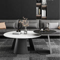Rock slab coffee table round modern living room creative designer accessible luxury side table small apartment balcony casual italian tea table