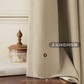 New double-sided light luxury linen high shading medieval old money wabi-sabi style bedroom curtains personalized whole house personalized wholesale