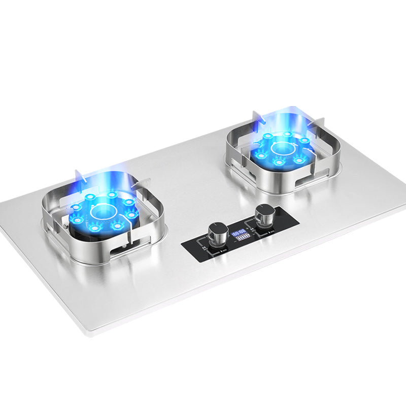 German brand gas stove double burner home natural gas/lpg high-power cooktop nine-cavity direct injection stainless steel new model