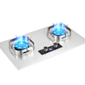 German brand gas stove double burner home natural gas/lpg high-power cooktop nine-cavity direct injection stainless steel new model