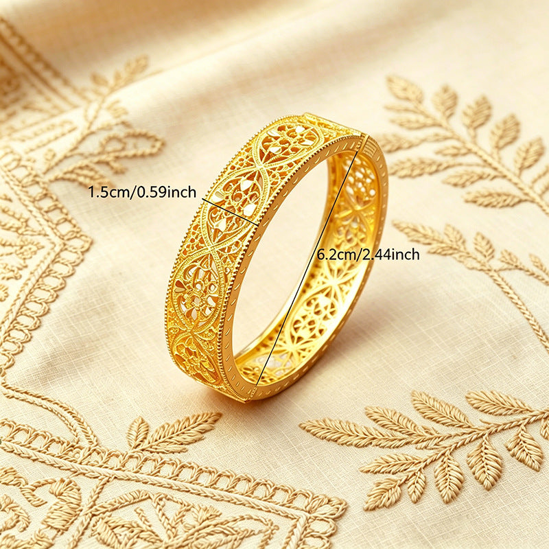 Middle eastern gold plated bangle arab jewelry wedding bridal jewelry african birthday gift