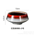 Japanese style creative tableware kiln-turned bowl, household salad bowl, dessert bowl, tall conical bowl for serving dishes