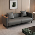 Cat claw leather sofa small apartment rental house living room bedroom clothing store double three-person sofa negotiation reception sofa