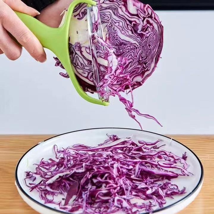 Stainless steel large peeler - multi-purpose vegetable peeler for carrots, potatoes, and more - also slices cabbage, red cabbage, and other greens