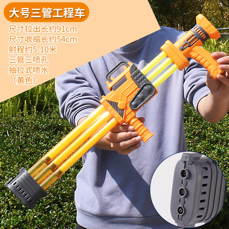 Gatling water gun - kids' toy, pull-back water cannon, multi-nozzle water gun, summer rafting & beach wholesale water play toy
