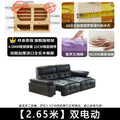 High-back lawrence sofa, first-layer cowhide straight-row leather sofa, large apartment classy living room, electric sofa