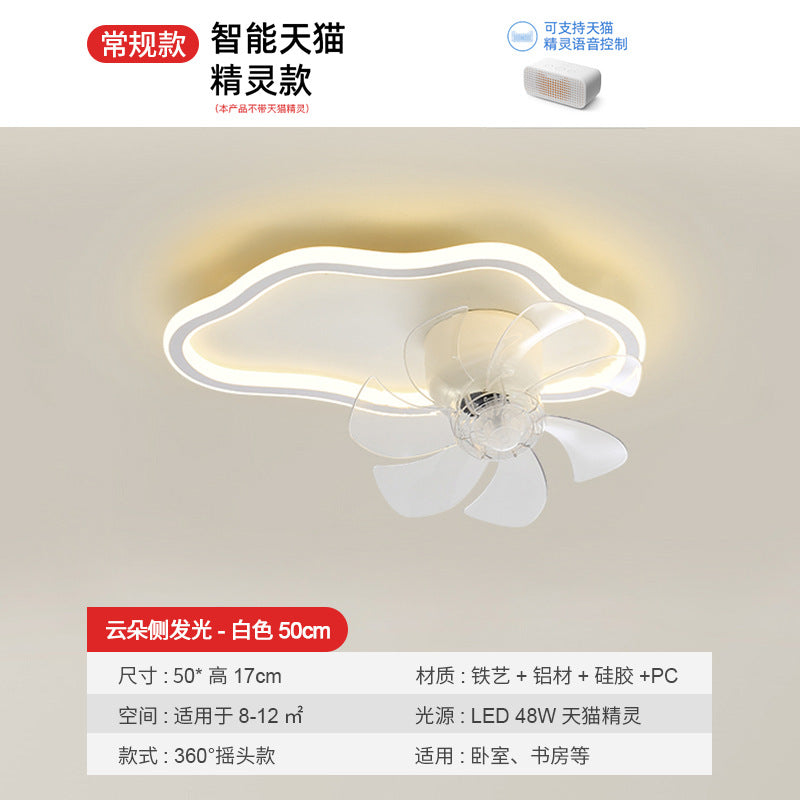 Fan light 2025 new bedroom light ceiling light modern simple eye protection electric fan integrated restaurant Zhongshan lighting