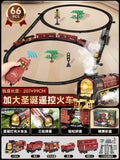 Christmas series retro steam train [upgraded remote control model] lithium battery set 9066b